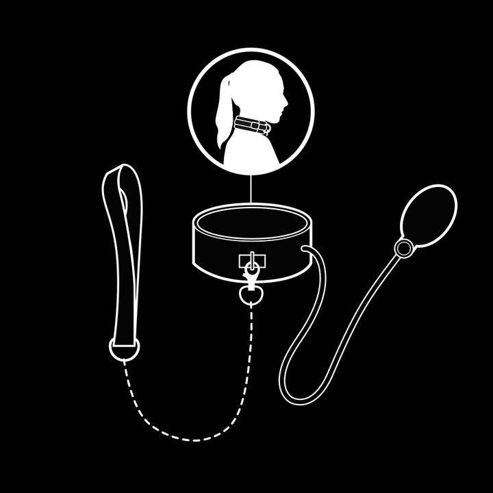 Fetish Submissive Bondage - Inflatable Strangling Collar With