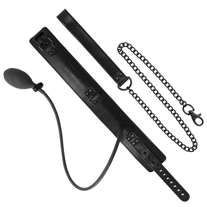 Fetish Submissive Bondage - Inflatable Strangling Collar With