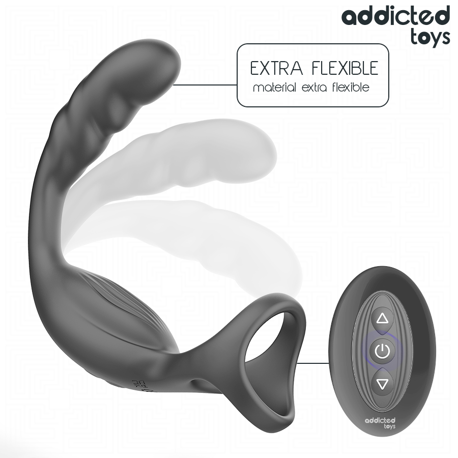 Addicted Toys - Dual Prostatic Cock Ring Remote Control