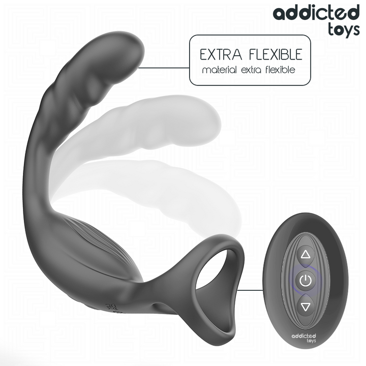 Addicted Toys - Dual Prostatic Cock Ring Remote Control
