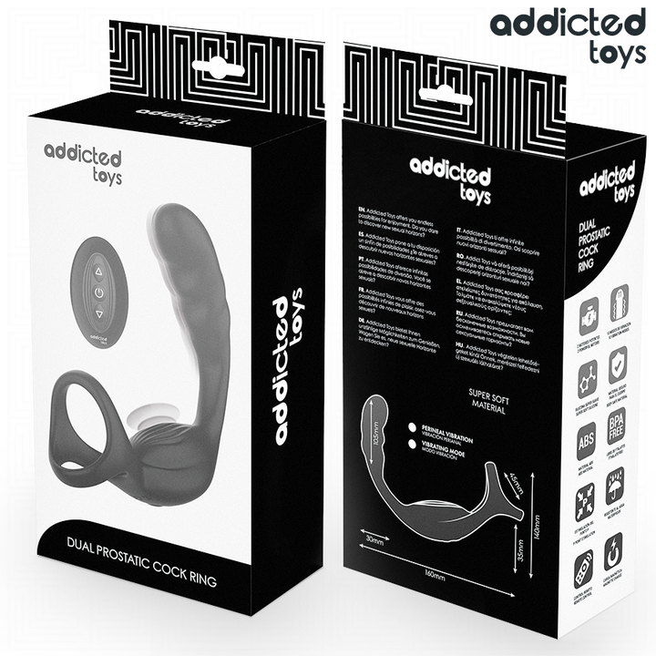 Addicted Toys - Dual Prostatic Cock Ring Remote Control
