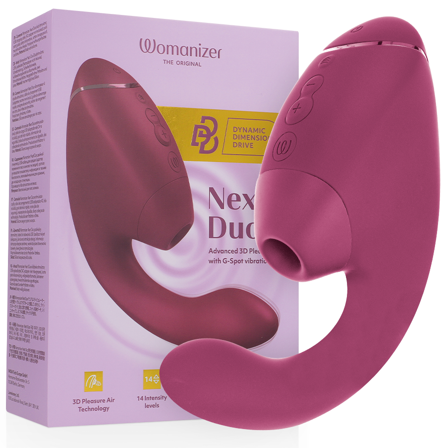 WOMANIZER - DUO NEXT DUAL CLITORAL &amp; G-SPOT STIMULATOR DUSKY PINK