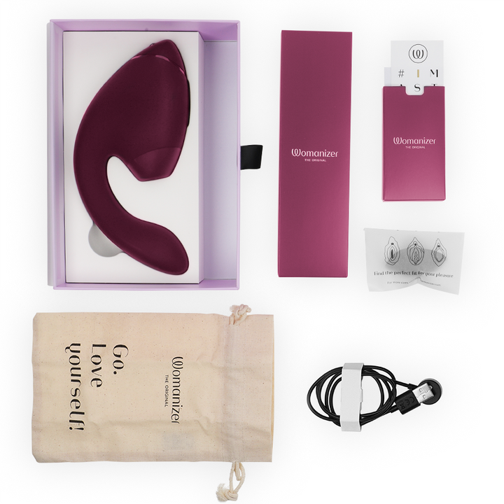 WOMANIZER - DUO NEXT DUAL CLITORAL &amp; G-SPOT STIMULATOR DUSKY PINK