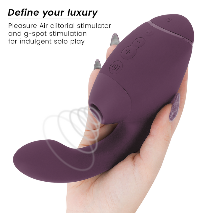 WOMANIZER - DUO NEXT DUAL CLITORAL &amp; G-SPOT STIMULATOR DARK PURPLE
