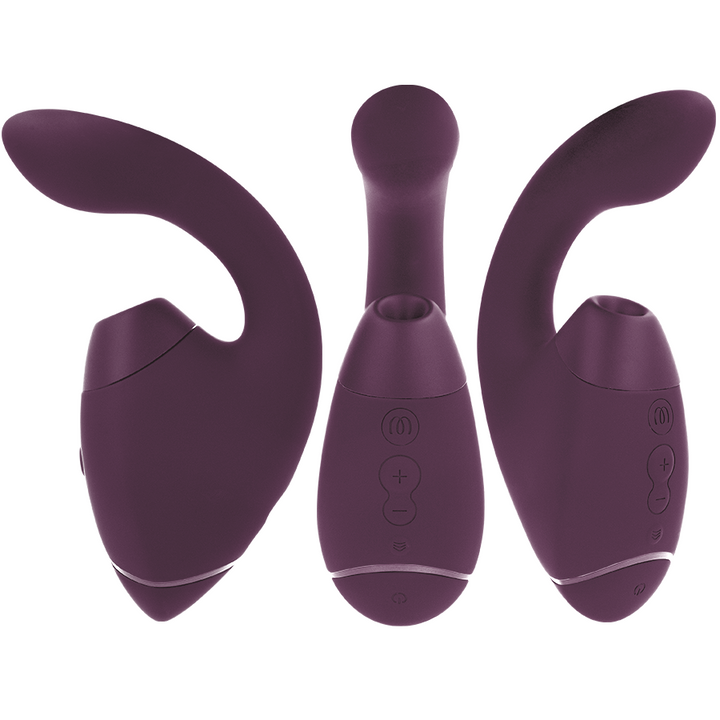 WOMANIZER - DUO NEXT DUAL CLITORAL &amp; G-SPOT STIMULATOR DARK PURPLE