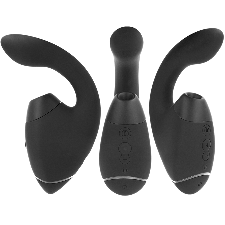 WOMANIZER - DUO NEXT DUAL CLITORAL &amp; G-SPOT STIMULATOR BLACK