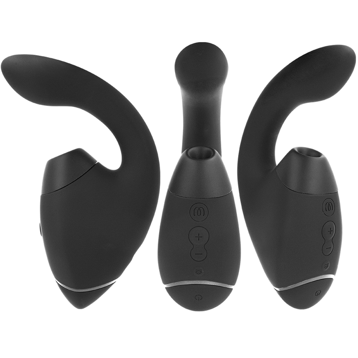 WOMANIZER - DUO NEXT DUAL CLITORAL &amp; G-SPOT STIMULATOR BLACK