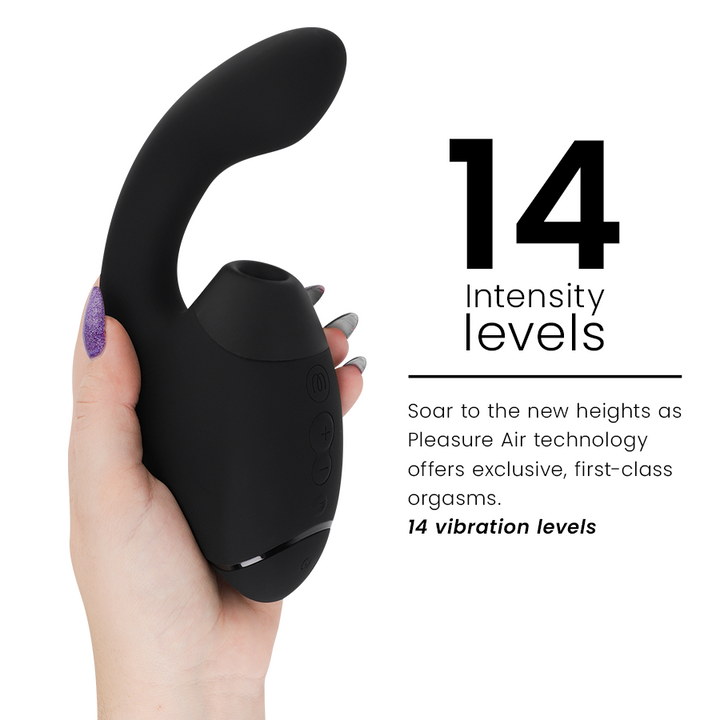 WOMANIZER - DUO NEXT DUAL CLITORAL &amp; G-SPOT STIMULATOR BLACK