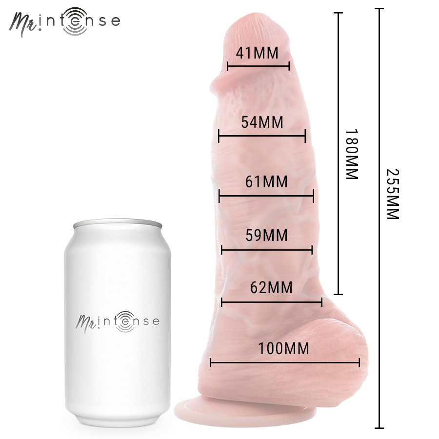 Mr Intense Big Penis Spencer Silicone Dildo 25.5 CM -Ø- 6.2 — Skin