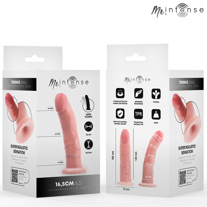 Mr Intense Small Terence Dildo 16.5 CM -Ø- 4.6 CM — Skin