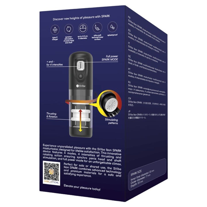 SNAIL VIBE - IKON SPARK THRUSTING &amp; ROTATION MASTURBATOR
