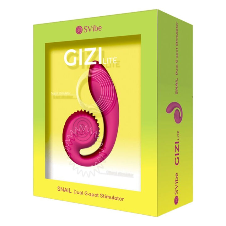 SNAIL VIBE - GIZI LITE DUAL G-SPOT &amp; CLITORAL PINK VIBRATOR