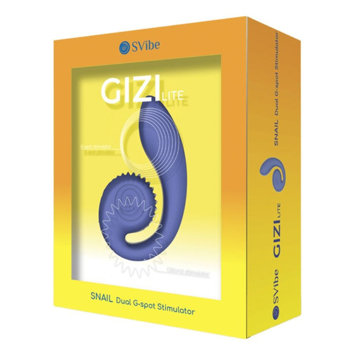 SNAIL VIBE - GIZI LITE DUAL G-SPOT &amp; CLITORAL PURPLE VIBRATOR
