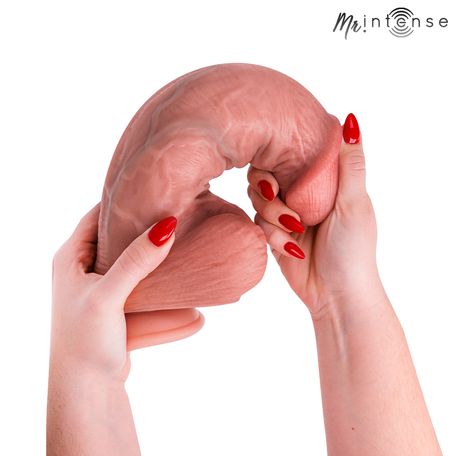 Mr Intense Extrabig Spencer Silicone Dildo 28 cm — skin-tone silicone