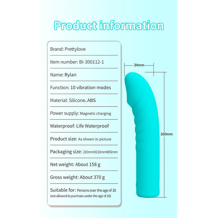 PRETTY LOVE - RYLAN G-SPOT BLUE VIBRATOR