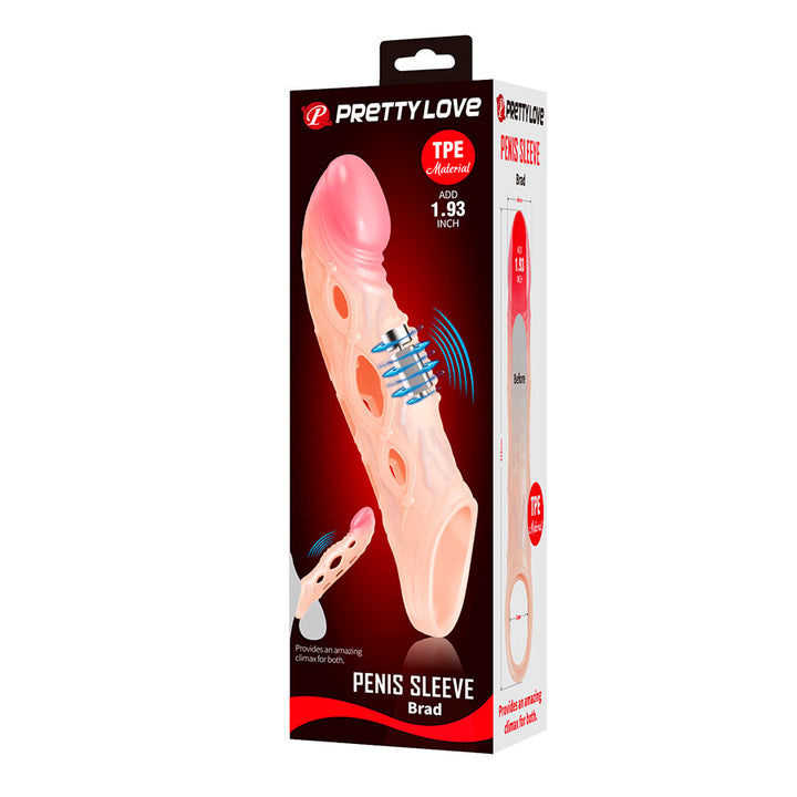 PRETTY LOVE - BRAD VIBRATING PENIS SLEEVE