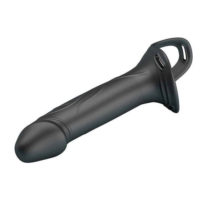 Pretty Love Landon - Black Vibrating Strap-On