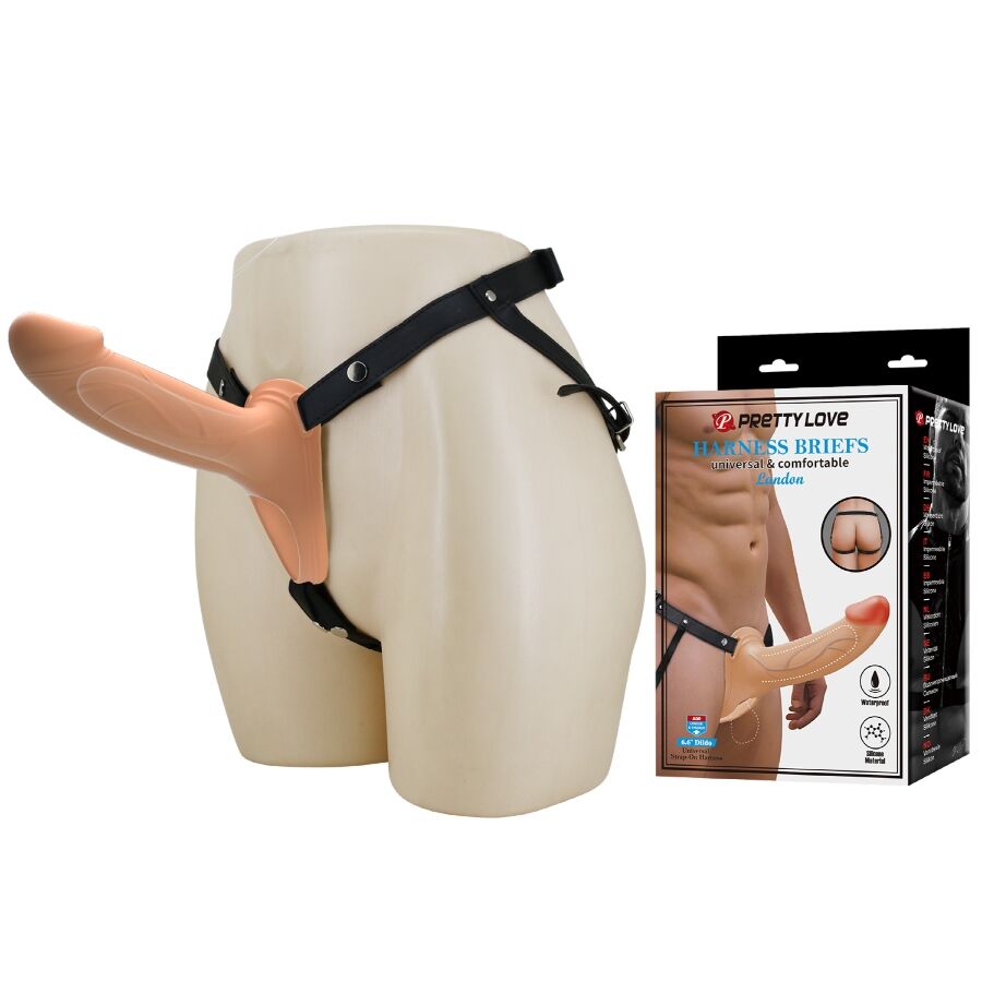 Pretty Love Landon - Light-Skin Vibrating Strap-On
