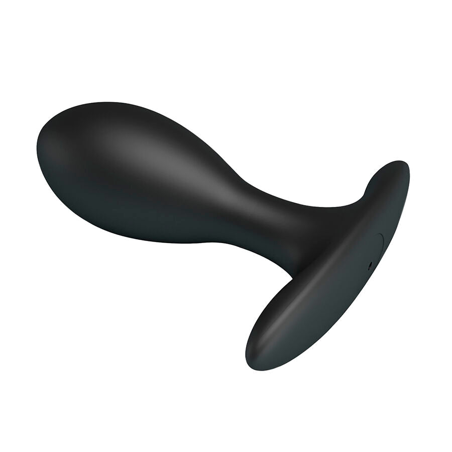 Mr Play Adjustable Inflatable - Anal Plug — Black