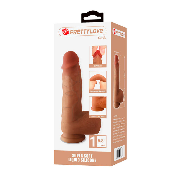 Pretty Love Curtis Realistic Dildo — Skin
