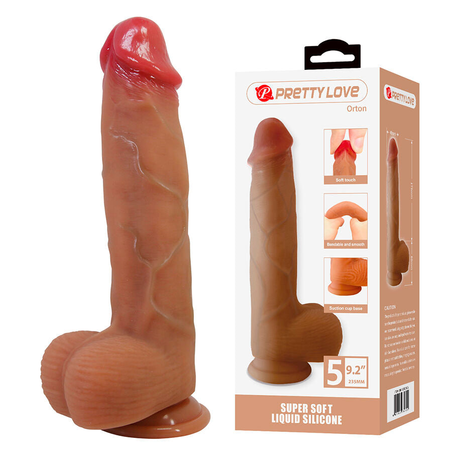 Pretty Love Orton Realistic - Dildo With Suction Cup 23.5 CM