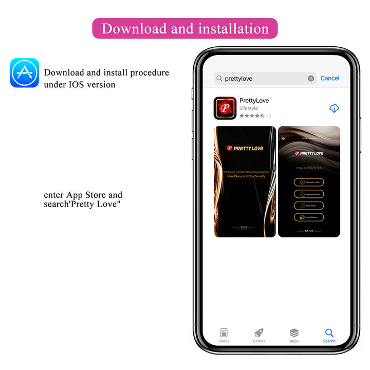 PRETTY LOVE - DORA INVISIBLE VIBRATOR WITH FREE APP