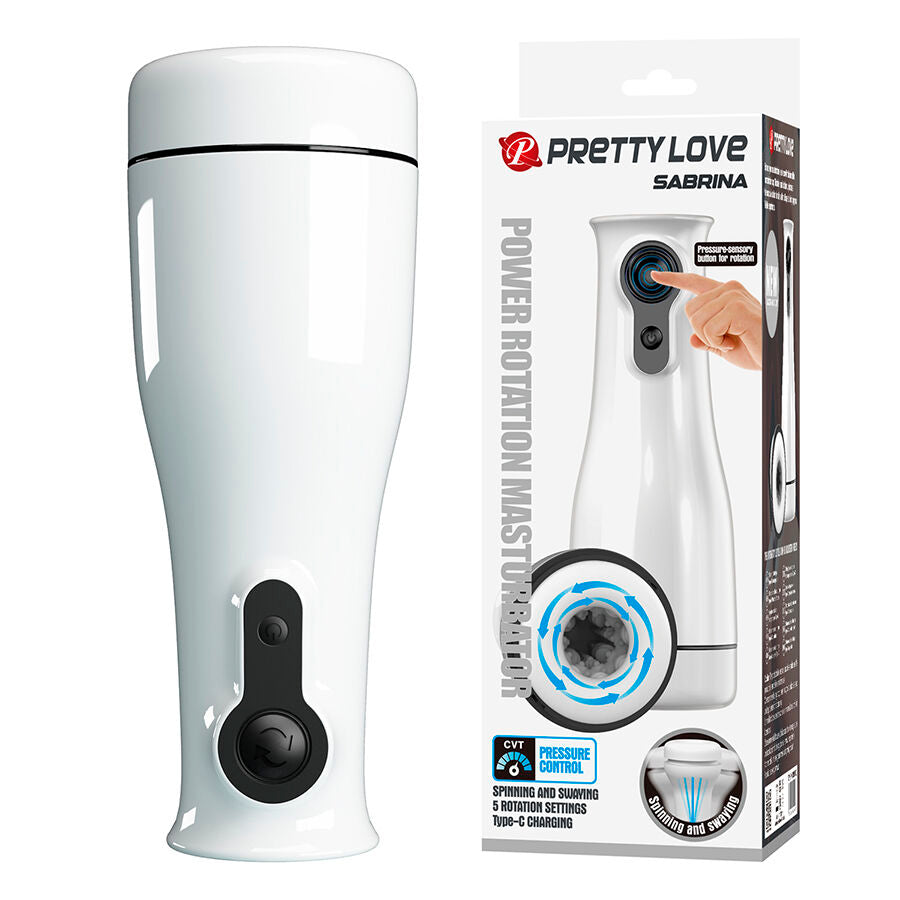 Pretty Love Sabrina rotierender und schwingender männlicher Masturbator