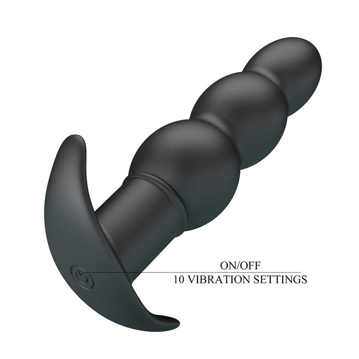 Pretty Love Aeaeas Vibrating Anal Plug — Black