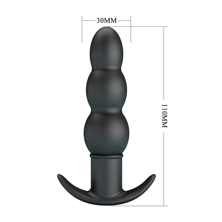 Pretty Love Aeaeas Vibrating Anal Plug — Black