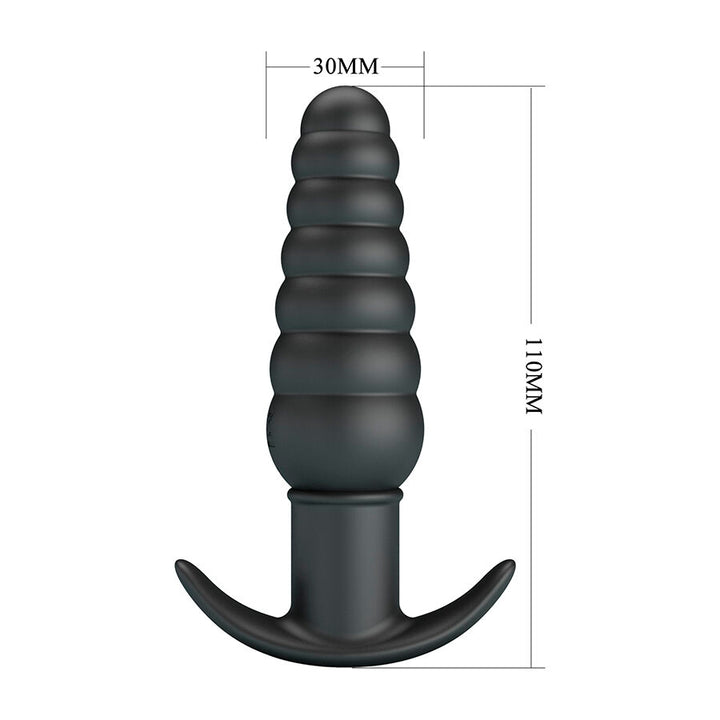 Pretty Love Aeolis Vibrating Anal Plug — Black