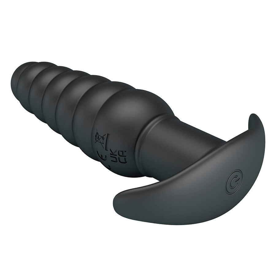 Pretty Love Aeolis Vibrating Anal Plug — Black
