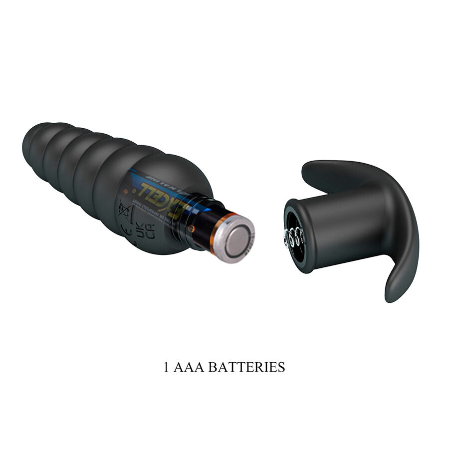 Pretty Love Aeolis Vibrating Anal Plug — Black