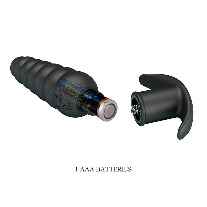 Pretty Love Aeolis Vibrating Anal Plug — Black