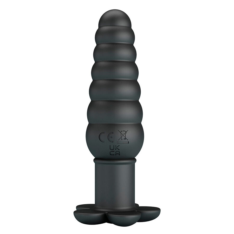Pretty Love Imron Vibrating Anal Plug — Black