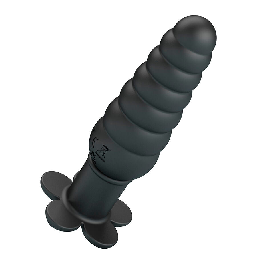 Pretty Love Imron Vibrating Anal Plug — Black