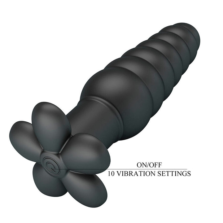 Pretty Love Imron Vibrating Anal Plug — Black