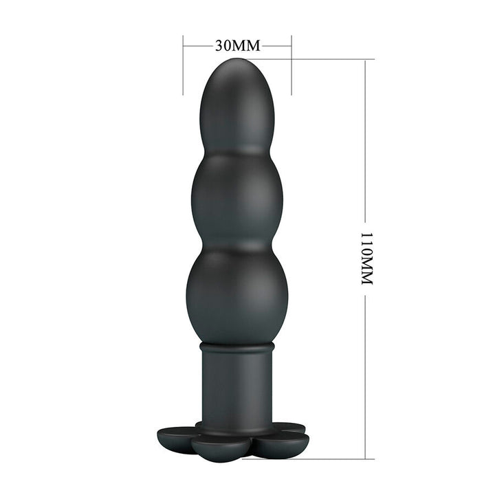 Pretty Love Jadier Vibrating Anal Plug — Black