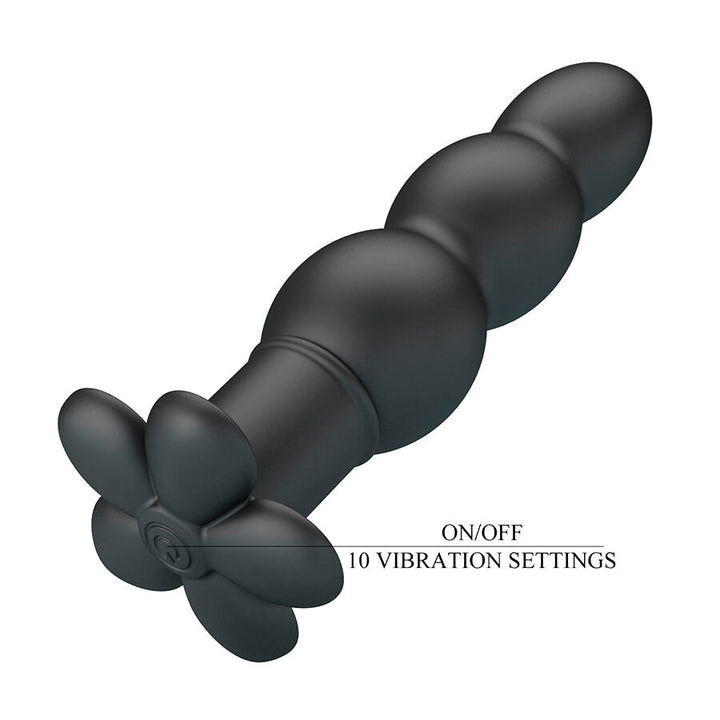 Pretty Love Jadier Vibrating Anal Plug — Black