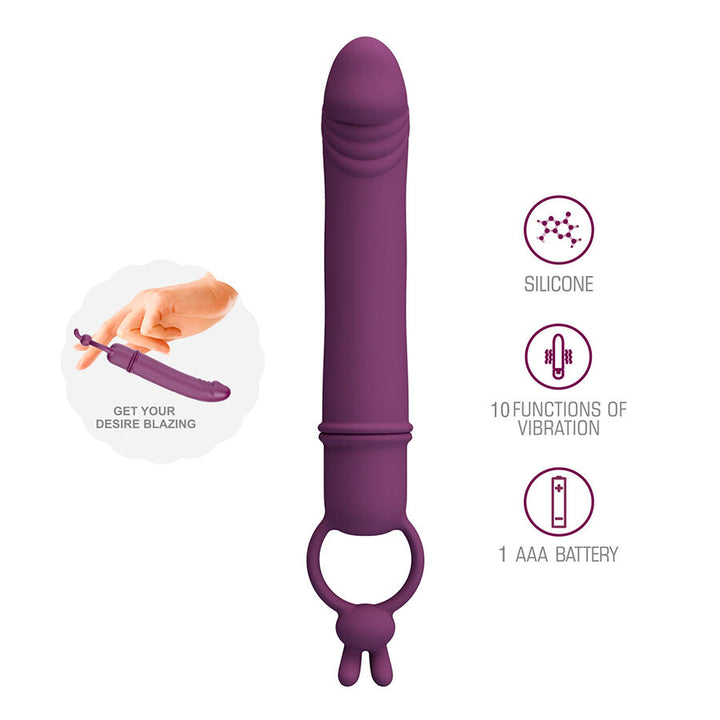Pretty Love Cora - Vibrator Penis Form With Resistance Ring