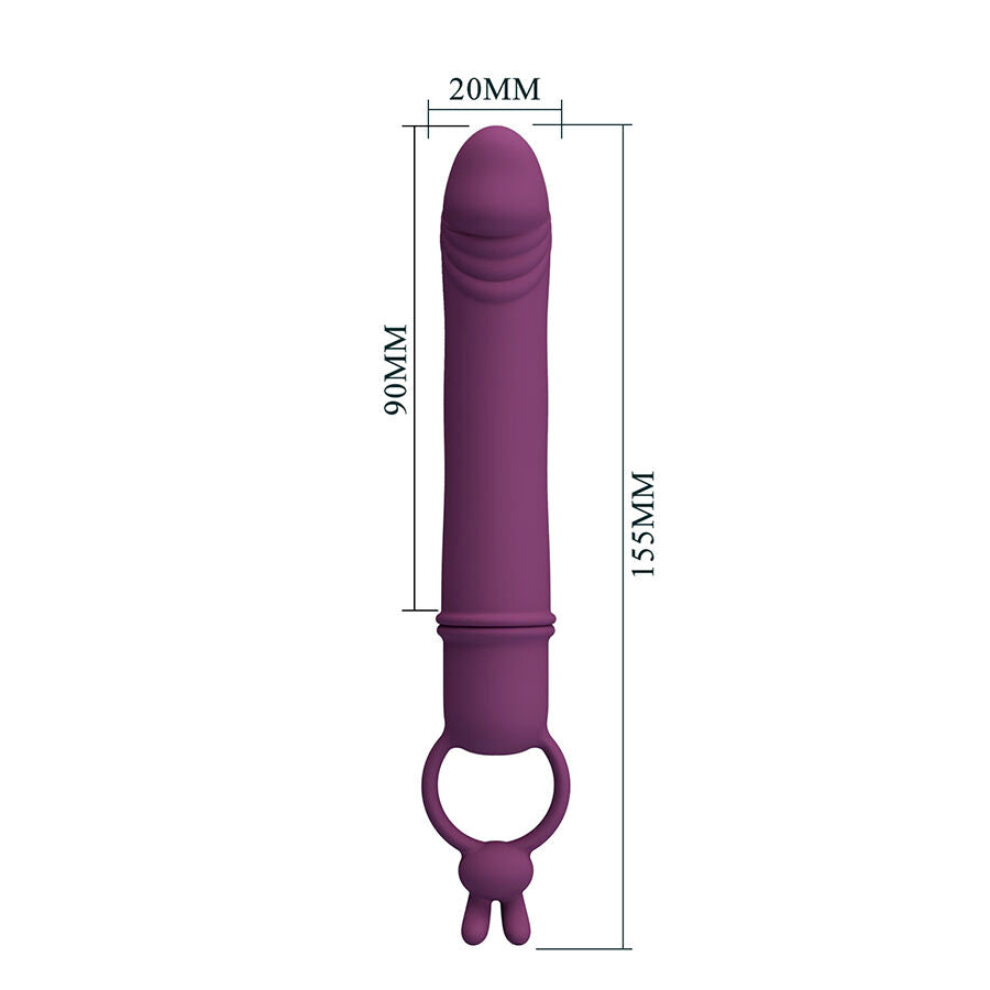 Pretty Love Cora - Vibrator Penis Form With Resistance Ring