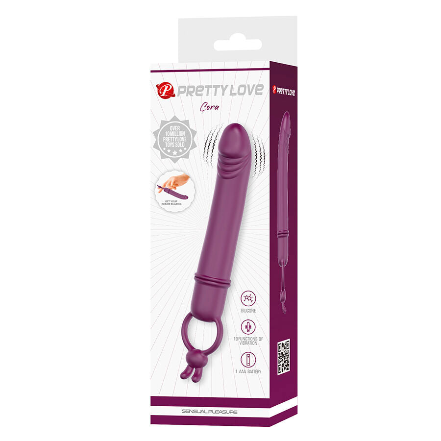 Pretty Love Cora - Vibrator Penis Form With Resistance Ring