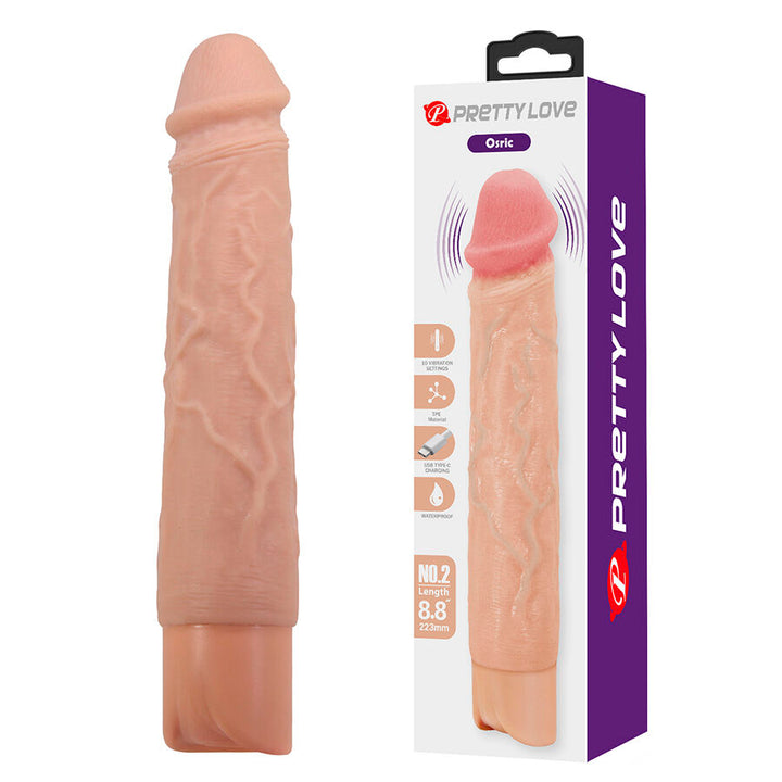 Pretty Love Osric Flexible Realistic Vibrator — Skin