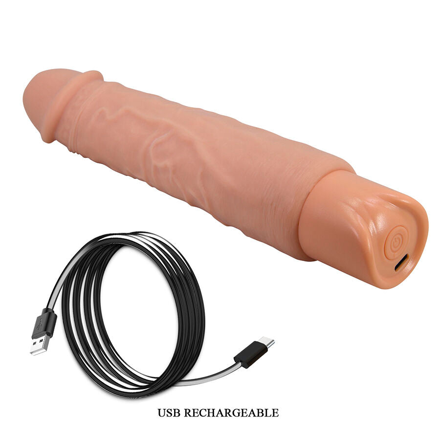 Pretty Love Rufus Flexible Realistic Vibrator — Skin