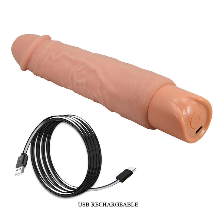 Pretty Love Rufus Flexible Realistic Vibrator — Skin