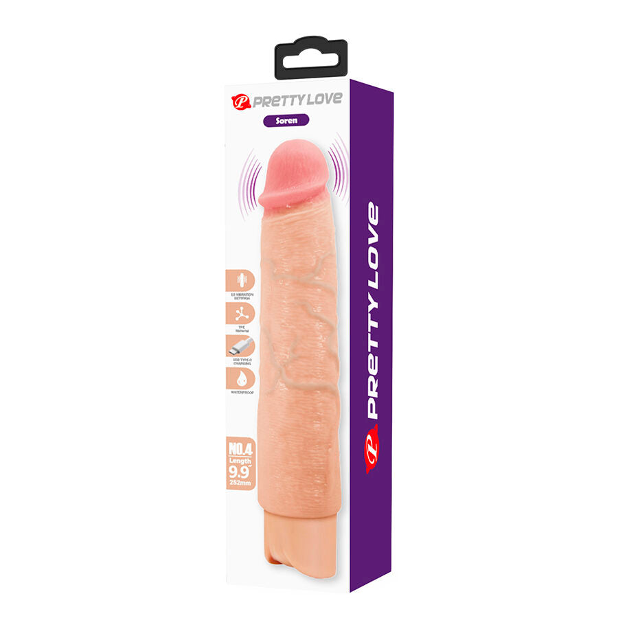 Pretty Love Soren Flexible Realistic Vibrator — Skin
