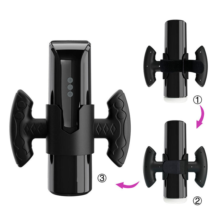 PRETTY LOVE - LARISSA SUCTION MASTURBATOR WITH VIBRATION + SUPPORT