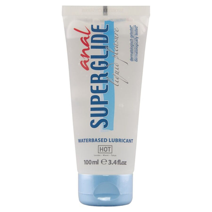 Hot - Anal Superglide Liquid Pleasure Waterbased Lubricant 100