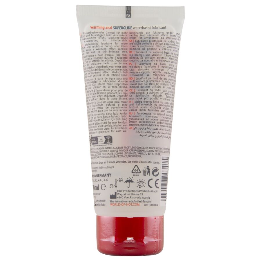 Hot - Anal Superglide Warming Liquid Pleasure Waterbased