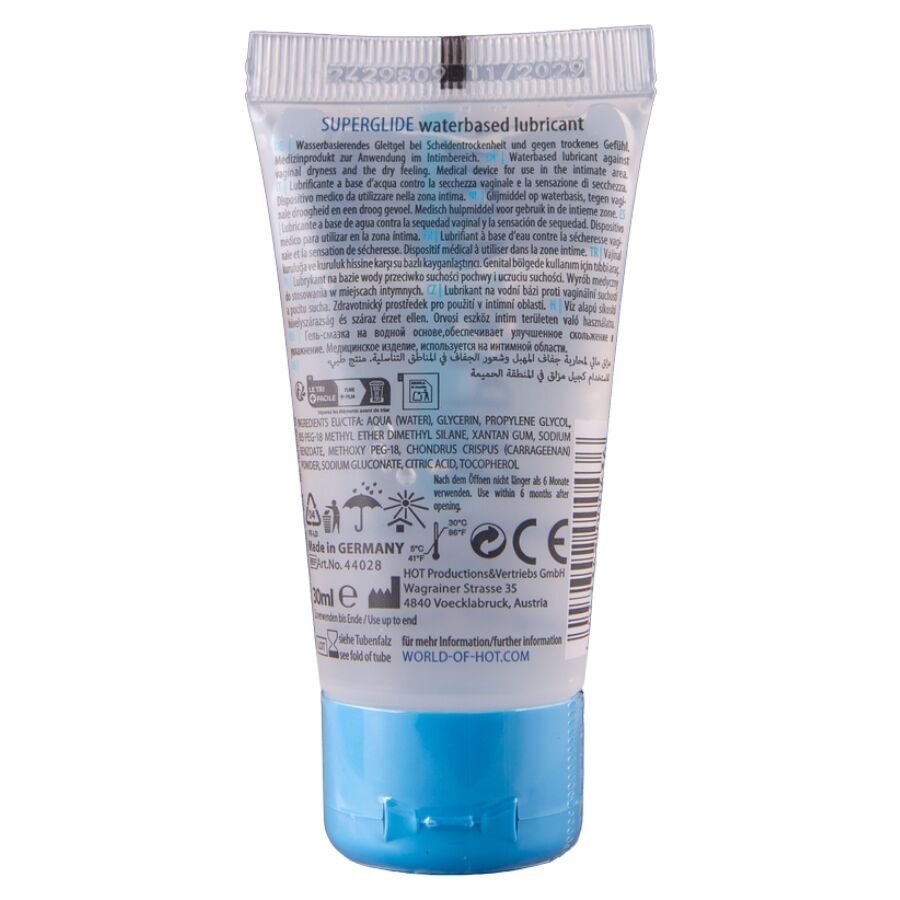 Hot - Superglide Liquid Pleasure Waterbased Lubricant 30 ML