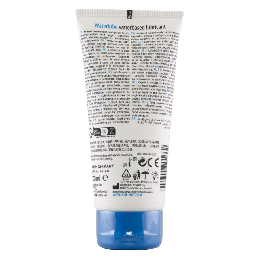 Hot - Water Lube Waterbased Springwater 100 ML